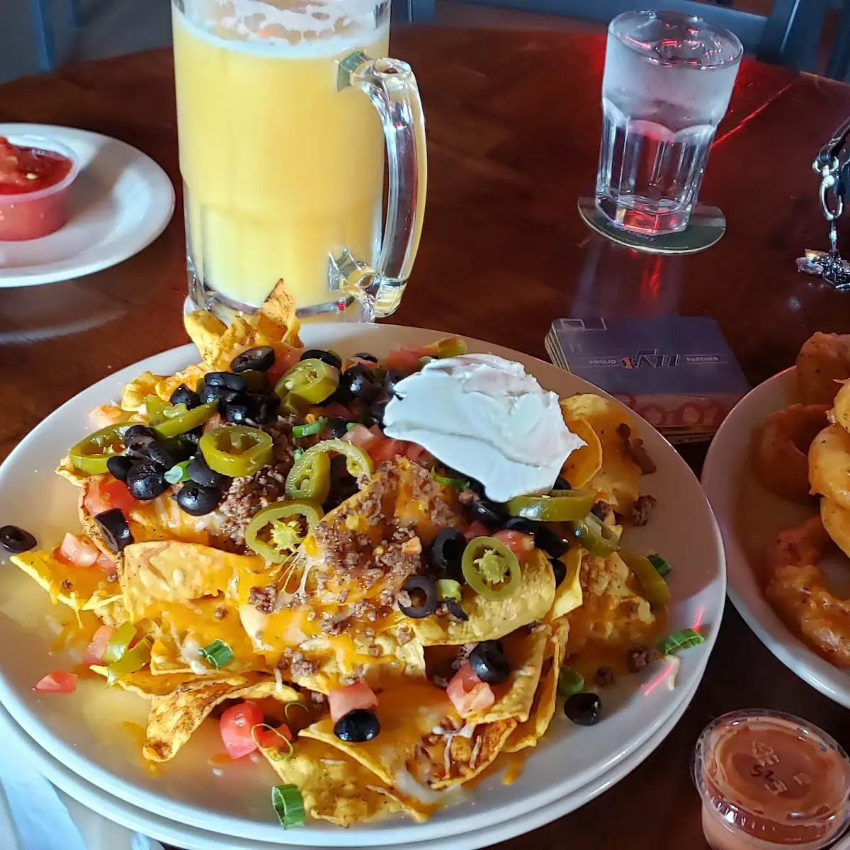 Nachos and Onion Rings
