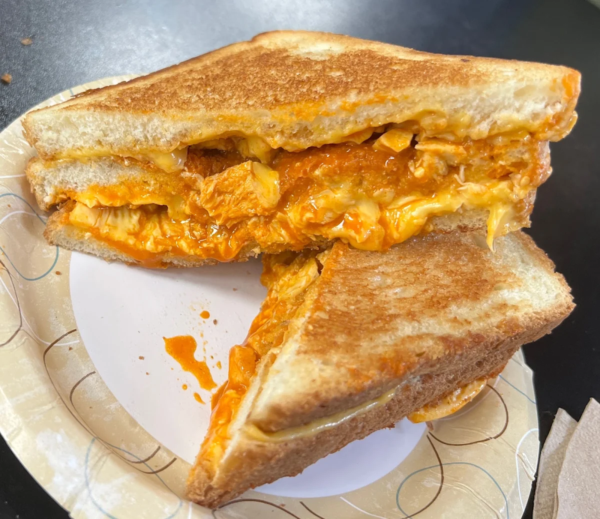 Buffalo Chicken Grilled Cheese