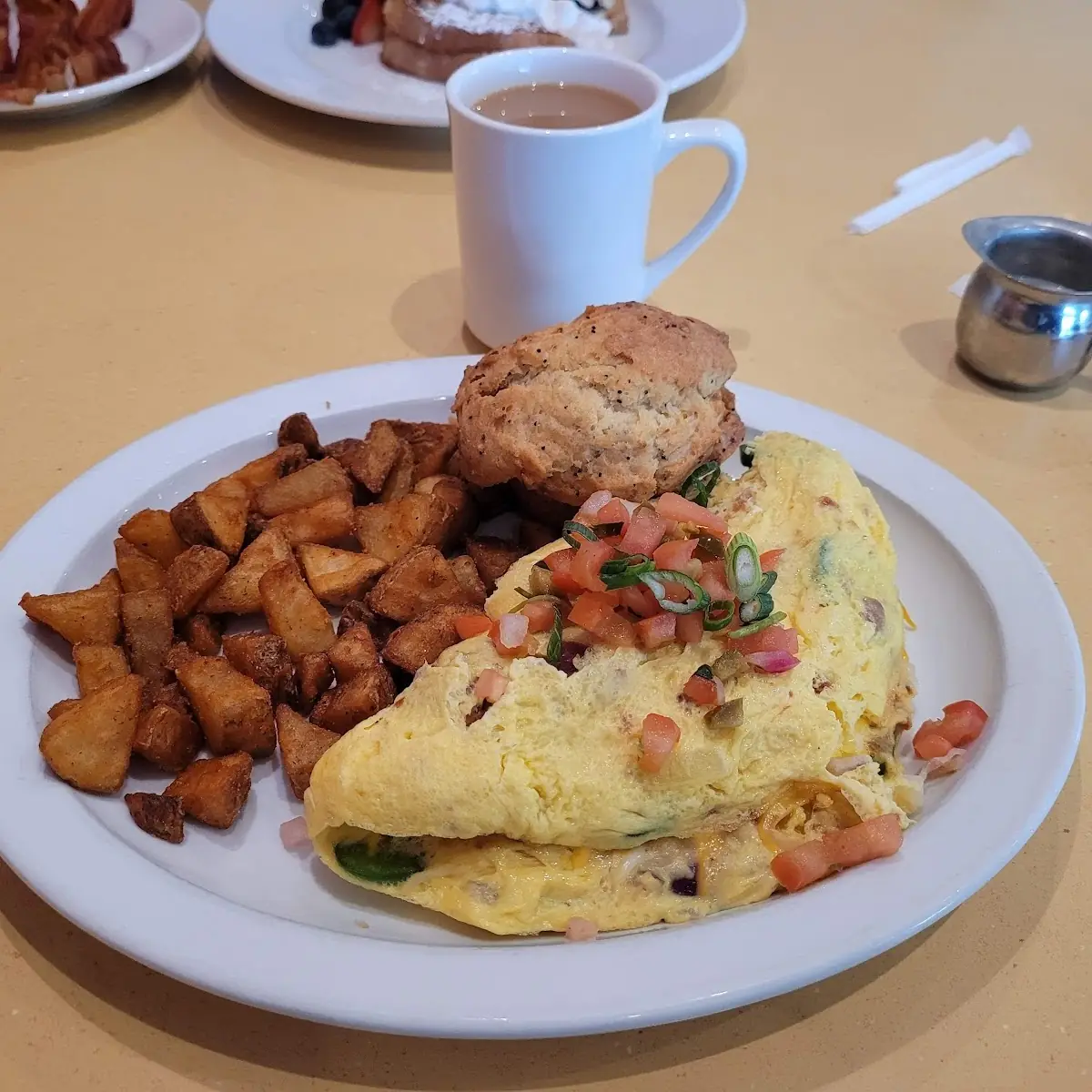 Southwestern Steak and Cheese Omelette