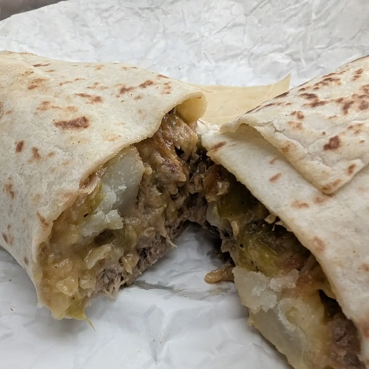 Pork Chili Verde Burrito
