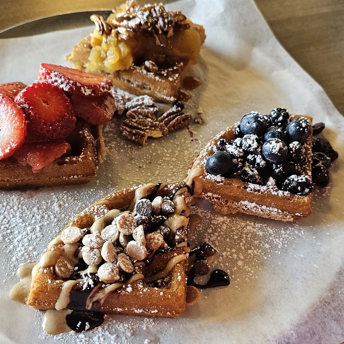 Waffle Sampler Plate