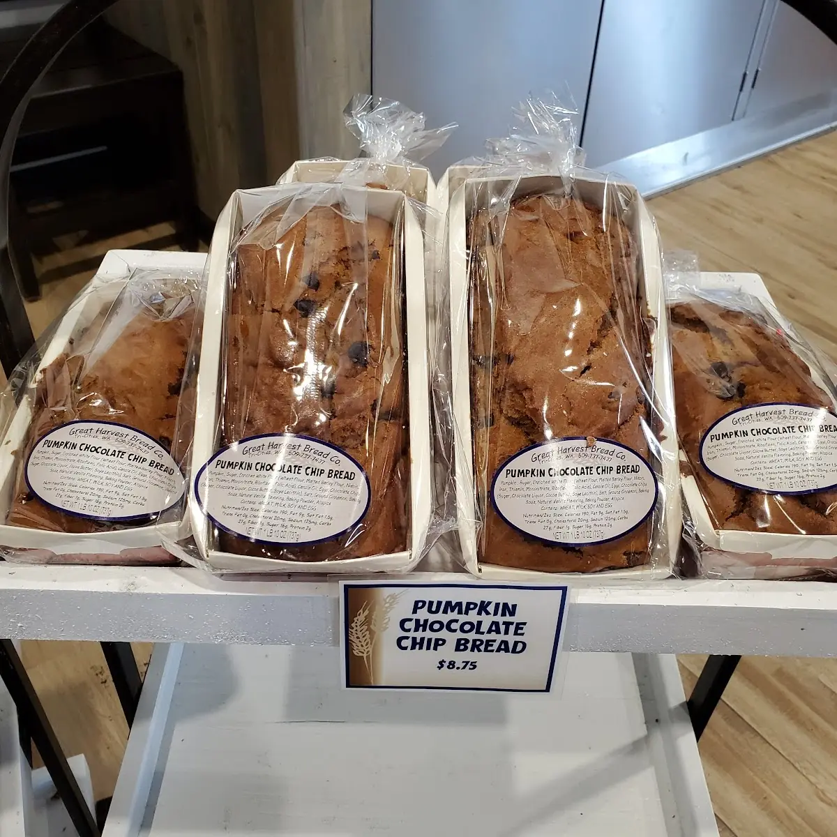 Pumpkin Bread with Chocolate Chip