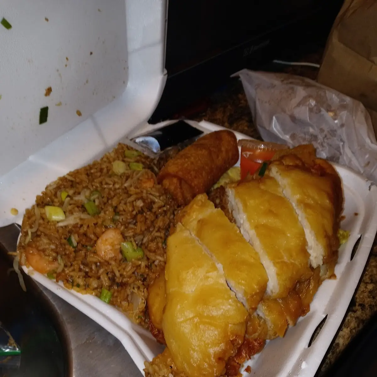 Almond Chicken Fried Rice