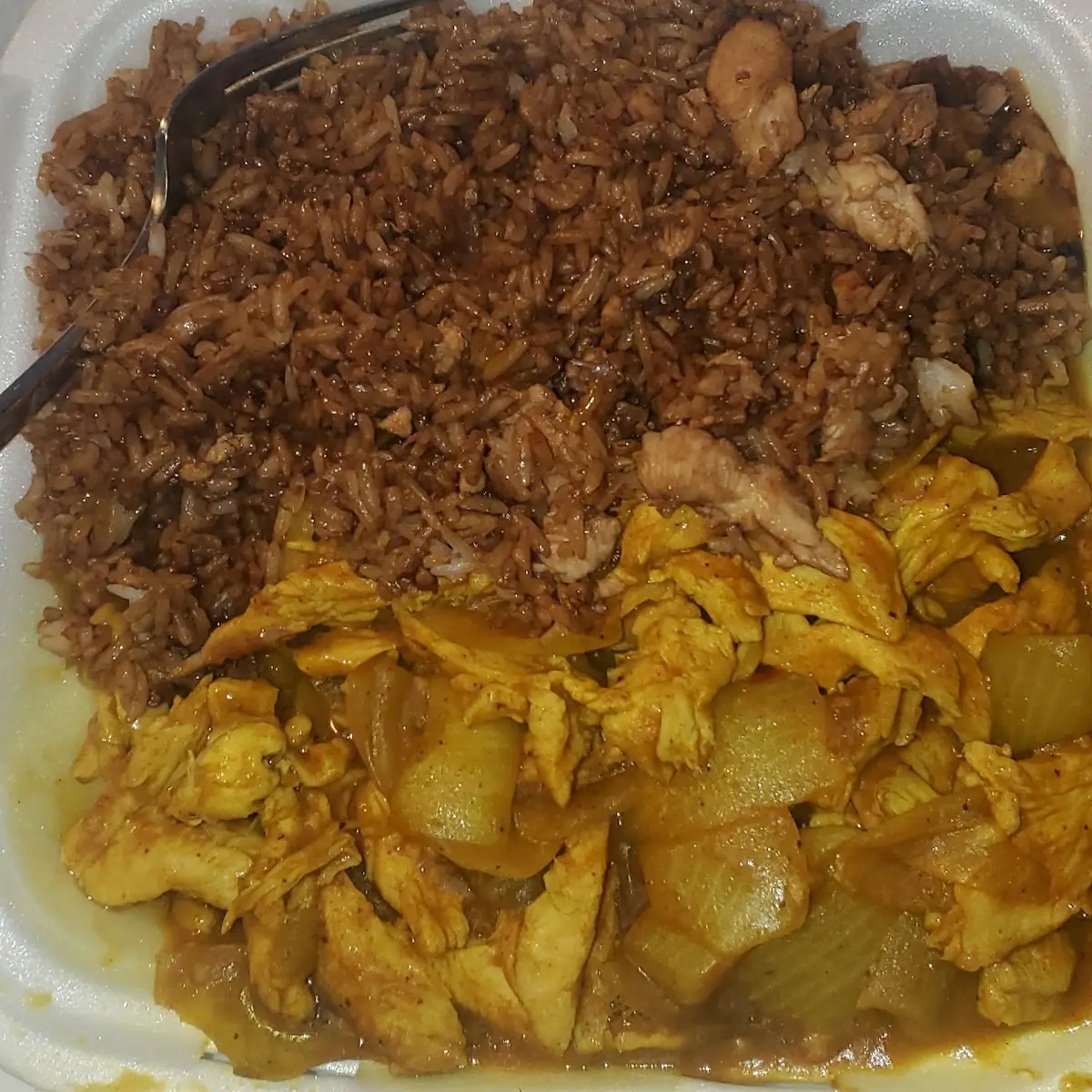 Curry Chicken Mild with Chicken Fried Rice