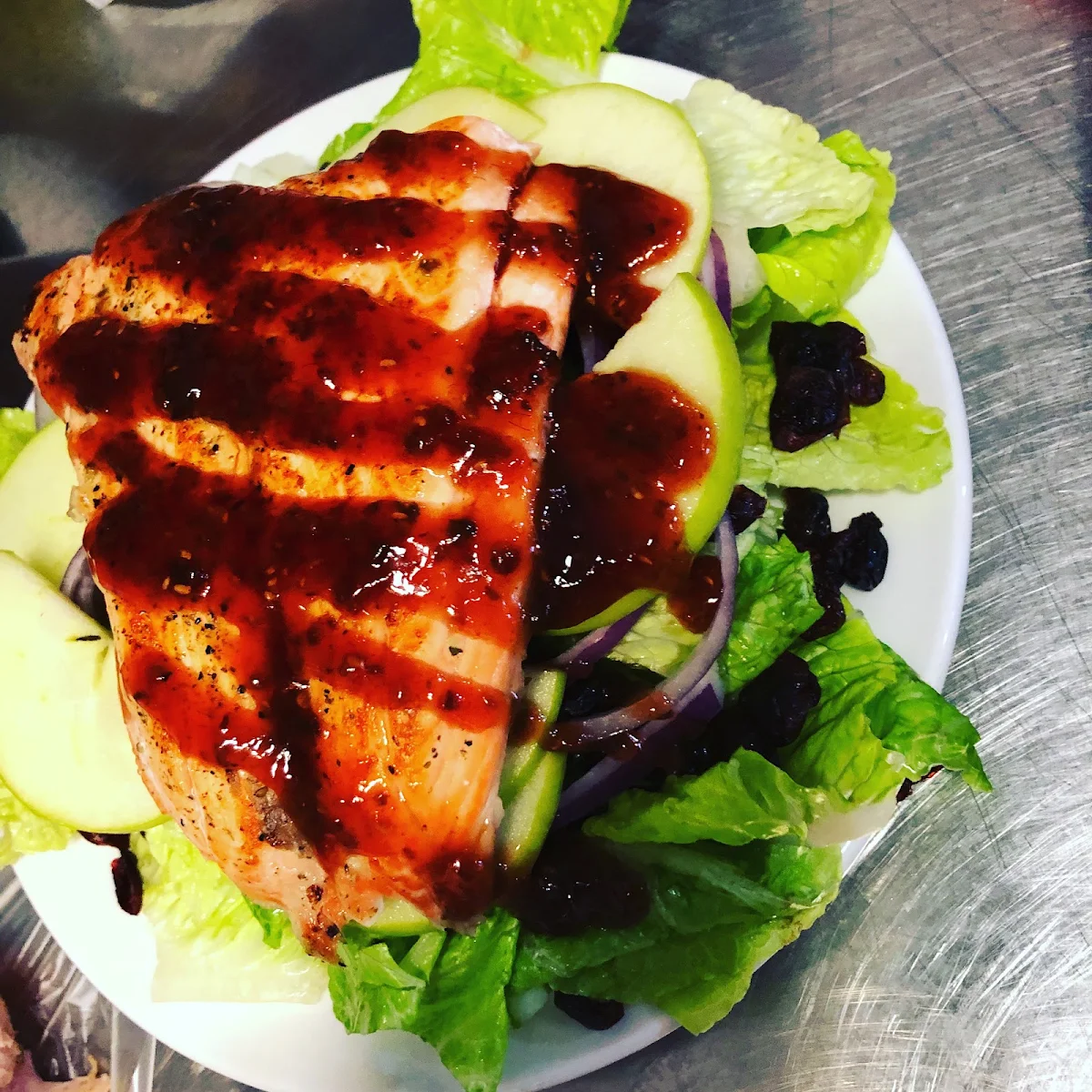 Grilled Chicken Breast on Mixed Greens