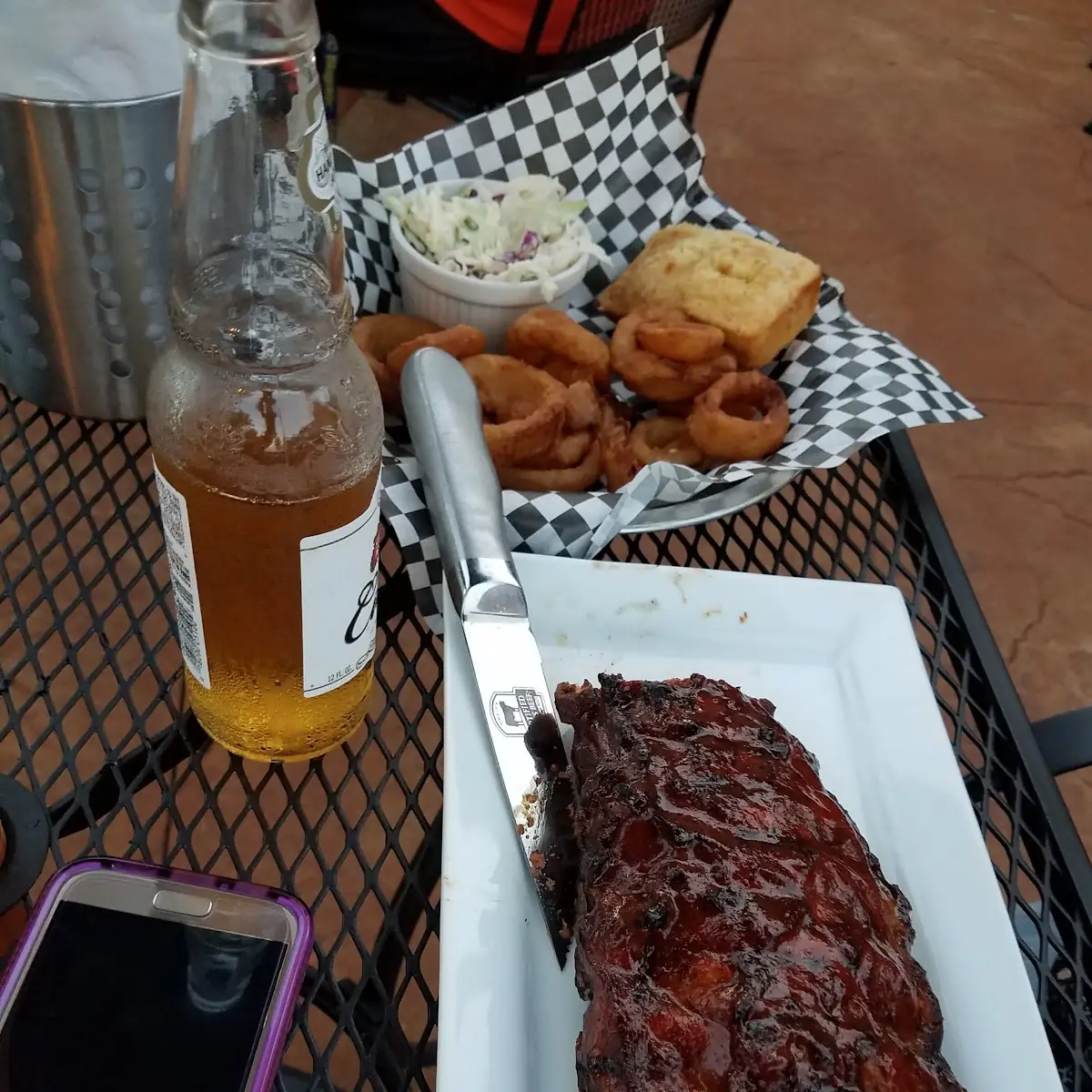 Ribs and Onion Rings