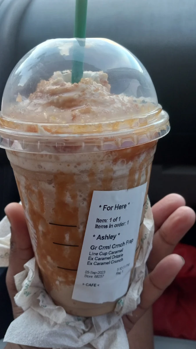 Carmel Ribbon Crunch Frappuccino