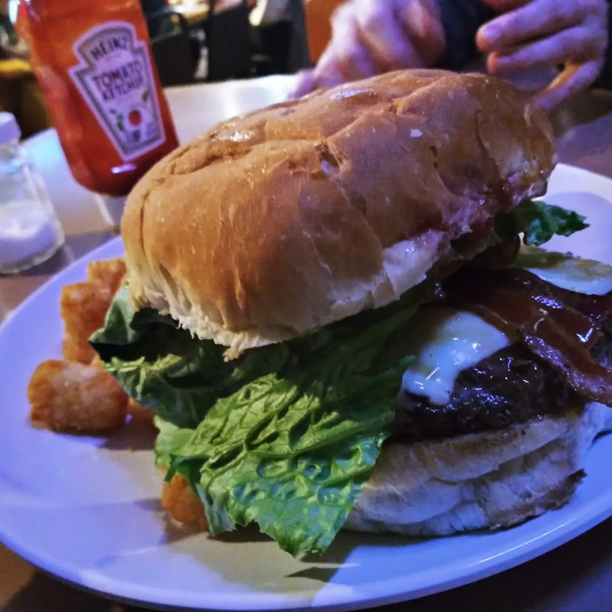 Bacon Cheeseburger and Tots