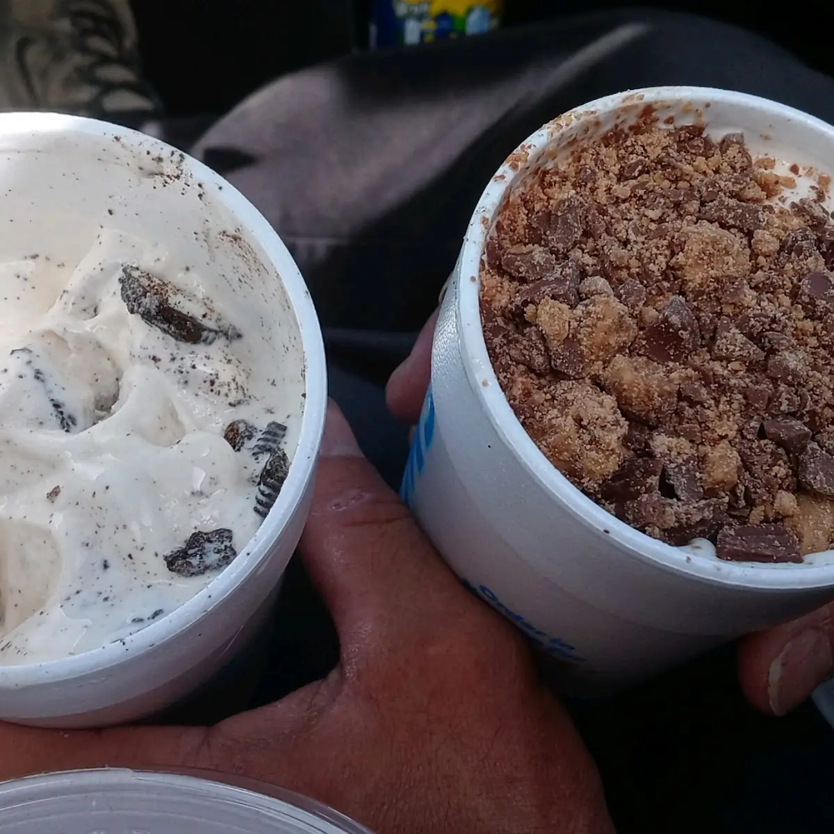 Oreo Shake and Reese Shake
