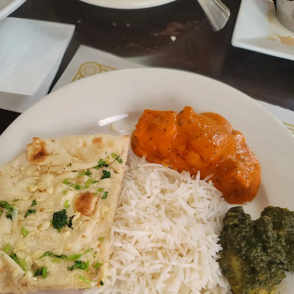 Chicken Tikka Masala and Garlic Naan