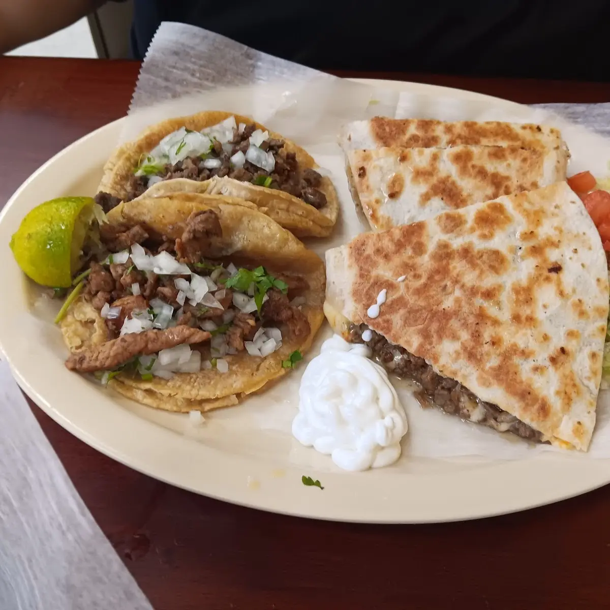 Steak Quesadilla & Steak Tacos