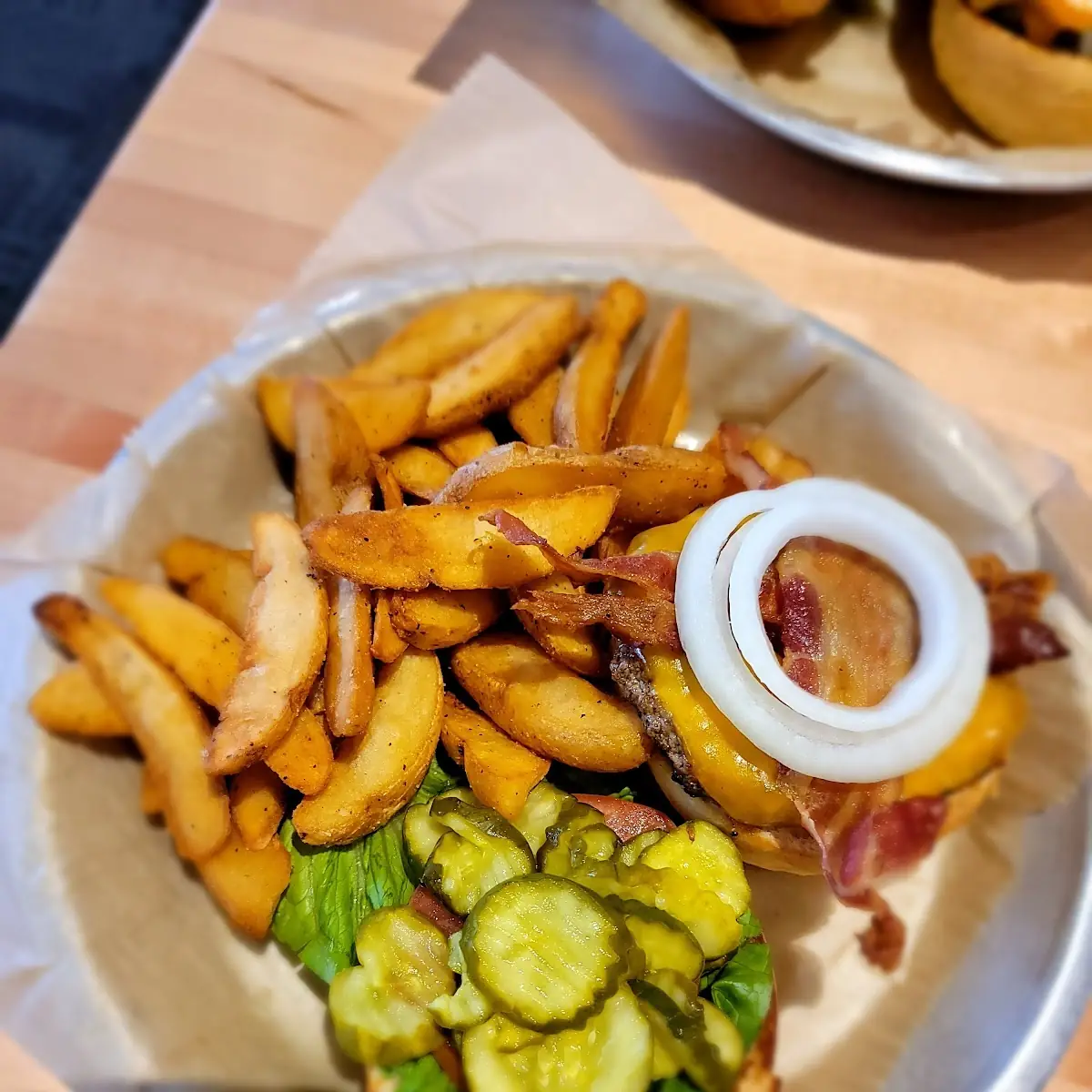Half Pounder Bacon and Cheese Burger