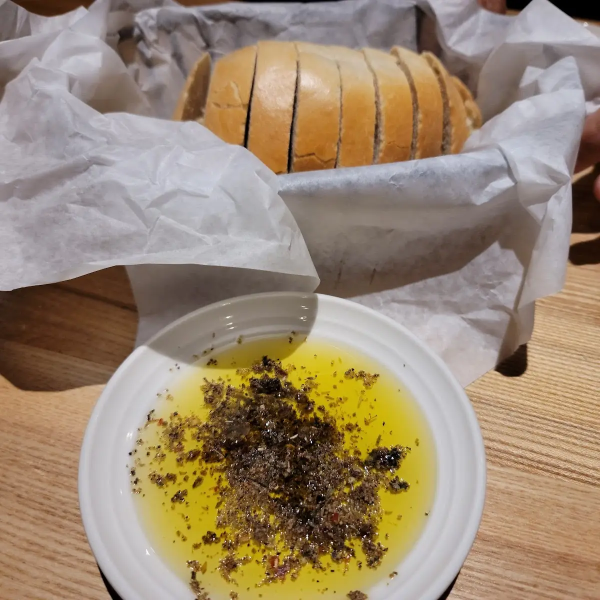 New Bread and Dipping Sauce Trio