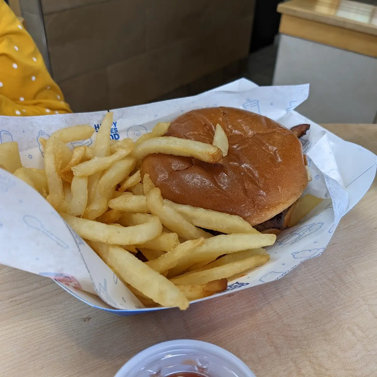 Double Cheeseburger and Fries