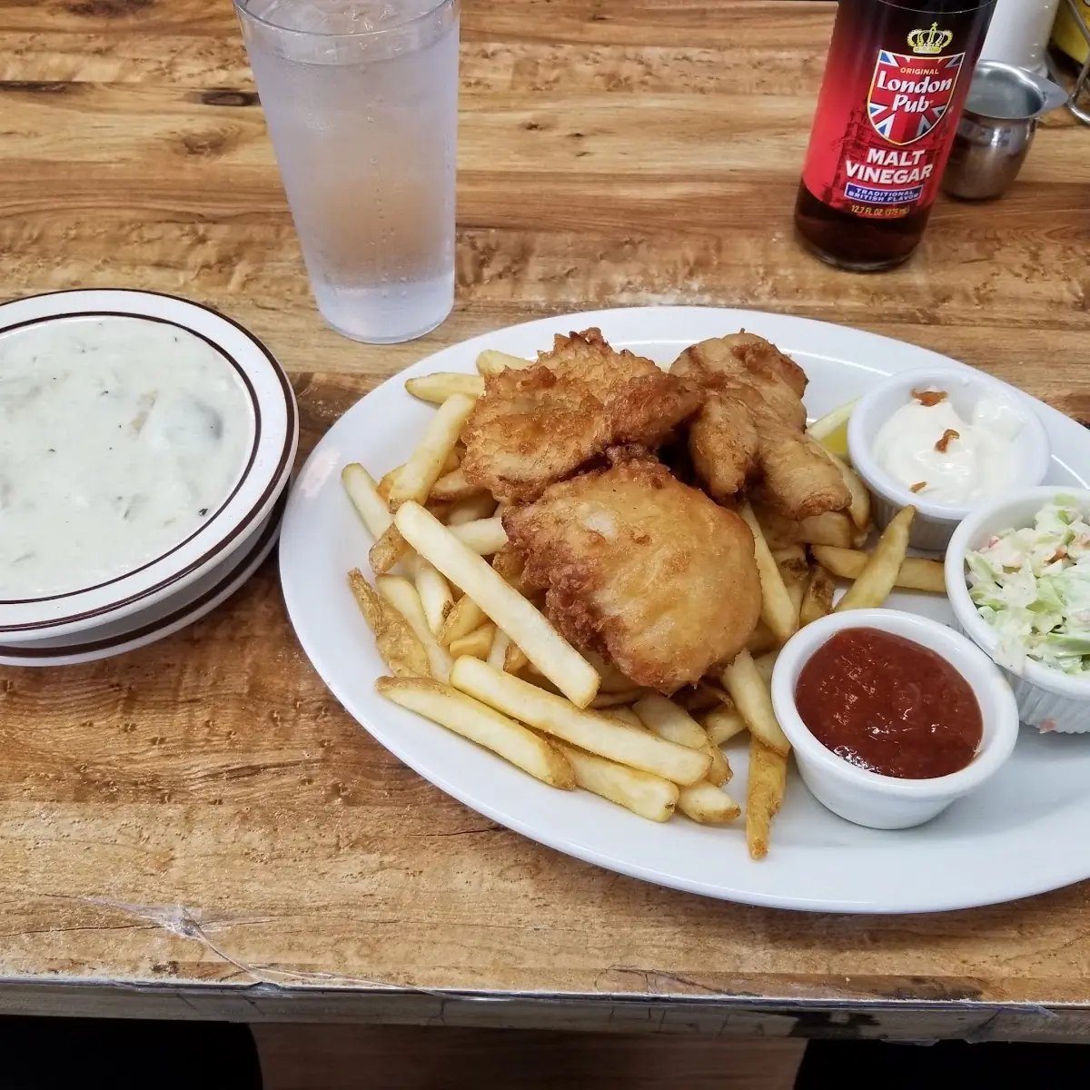 Fish and Chips with Homemade Clam Chowder