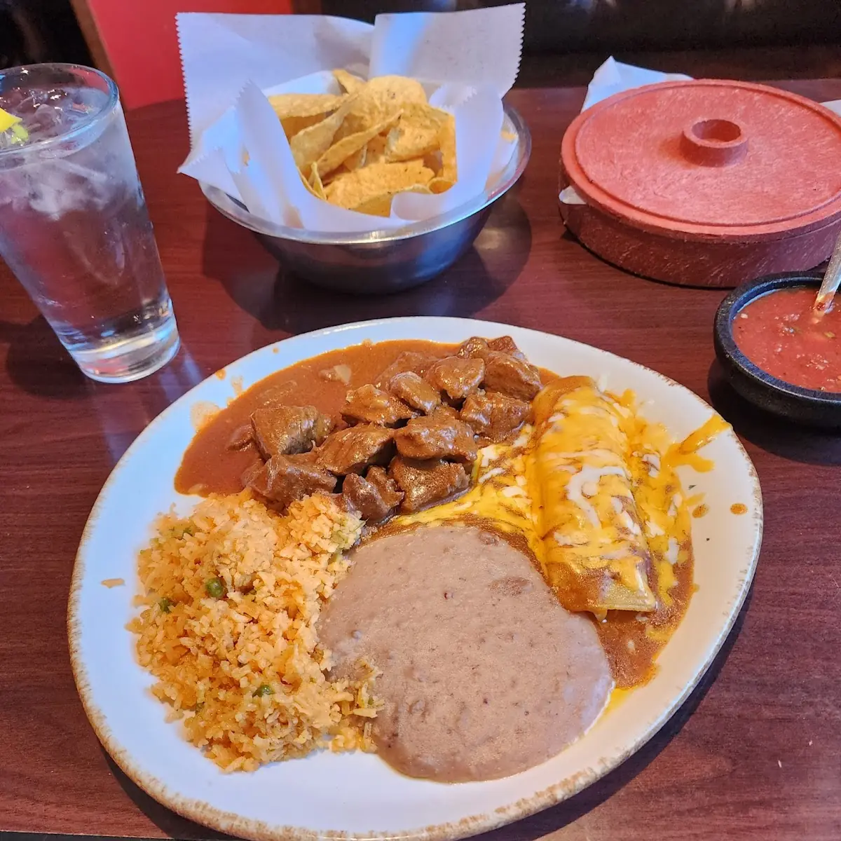 Carne Guisada and Eggs