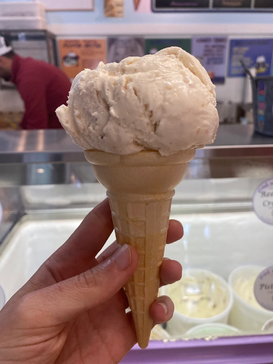 Apple Fritter Ice Cream in a Cone
