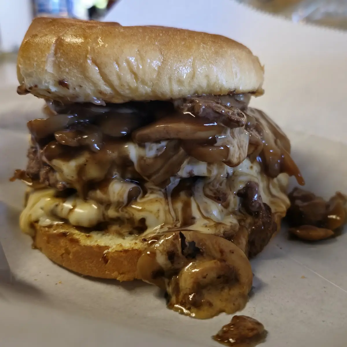 Mushroom Swiss Burger