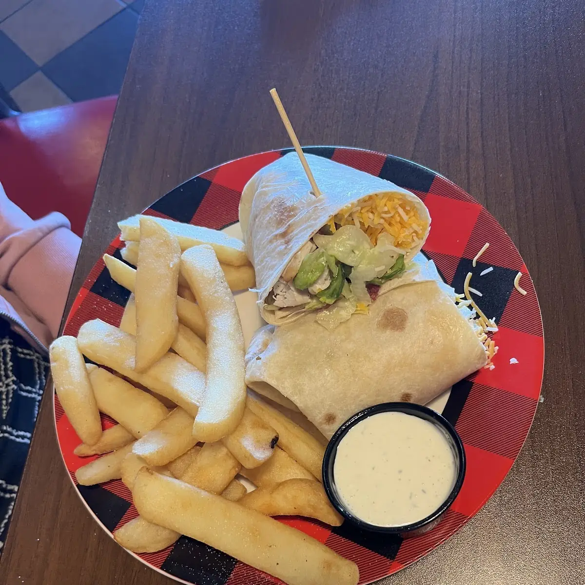 Chicken Wrap with Fries