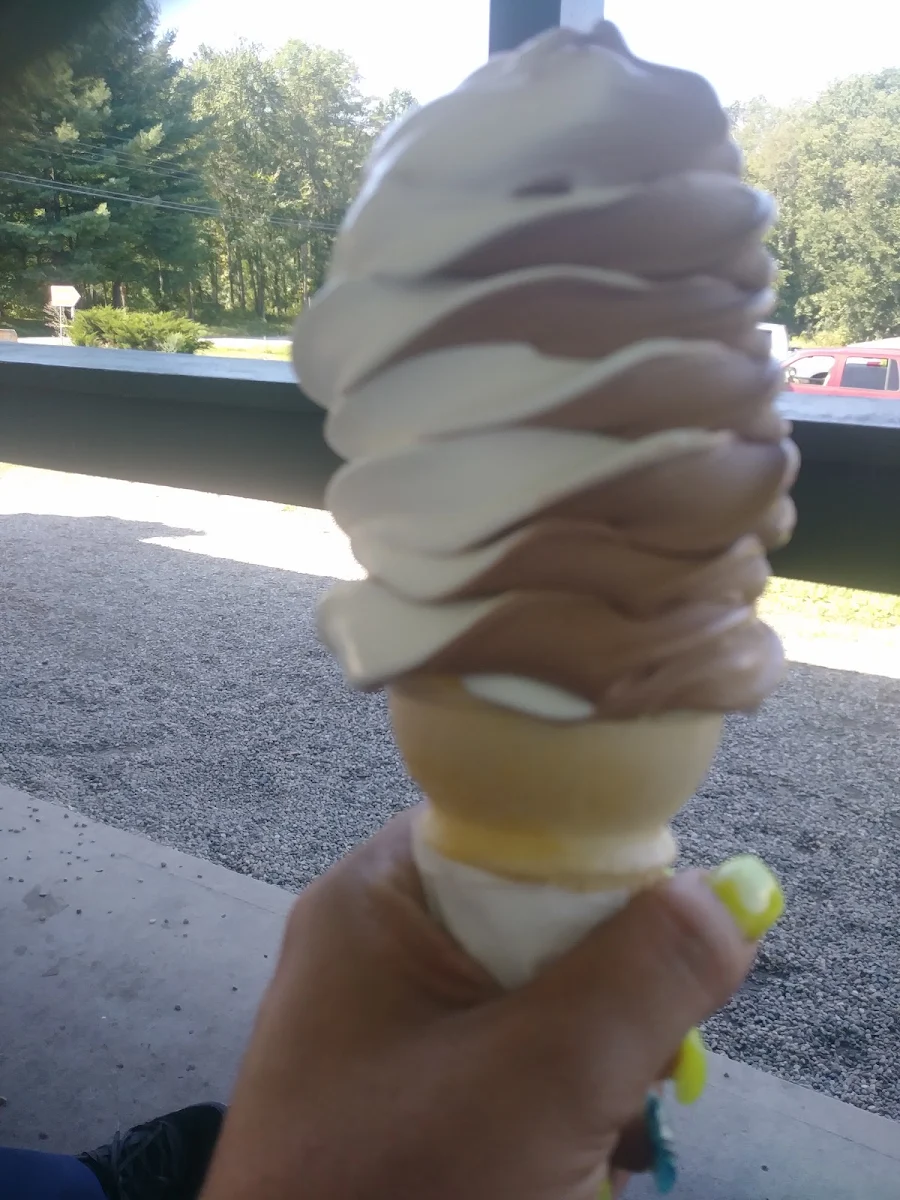 Twist Swirl Soft Serve Ice Cream Cone