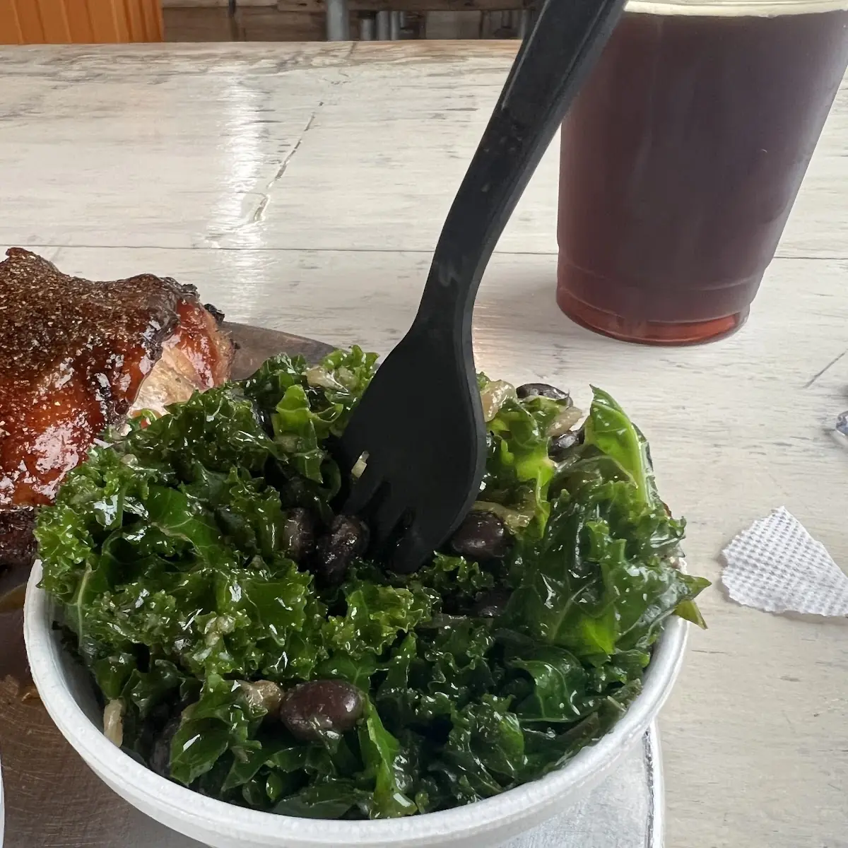 Kale and Black Beans
