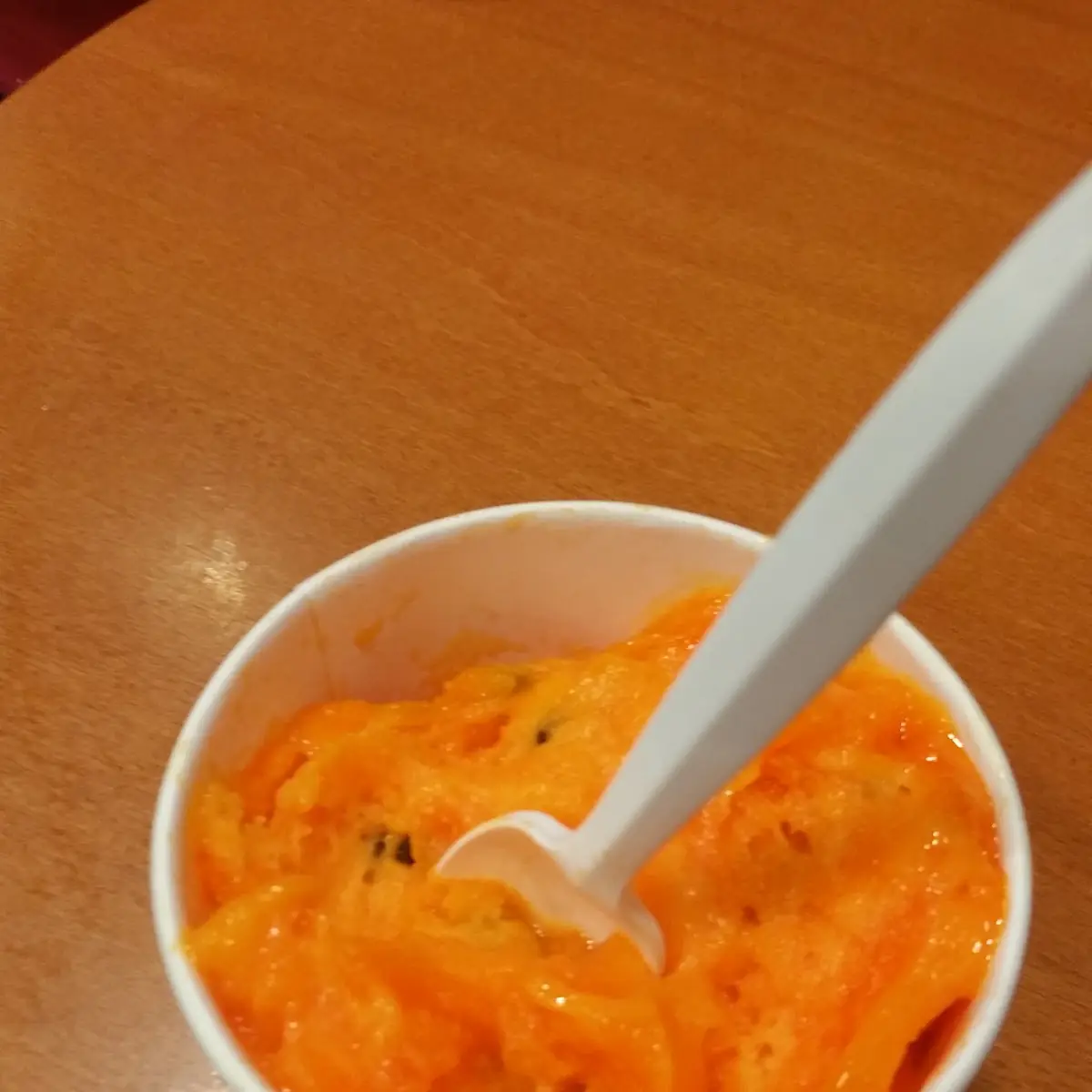 Orange Sherbet with Cookie Dough