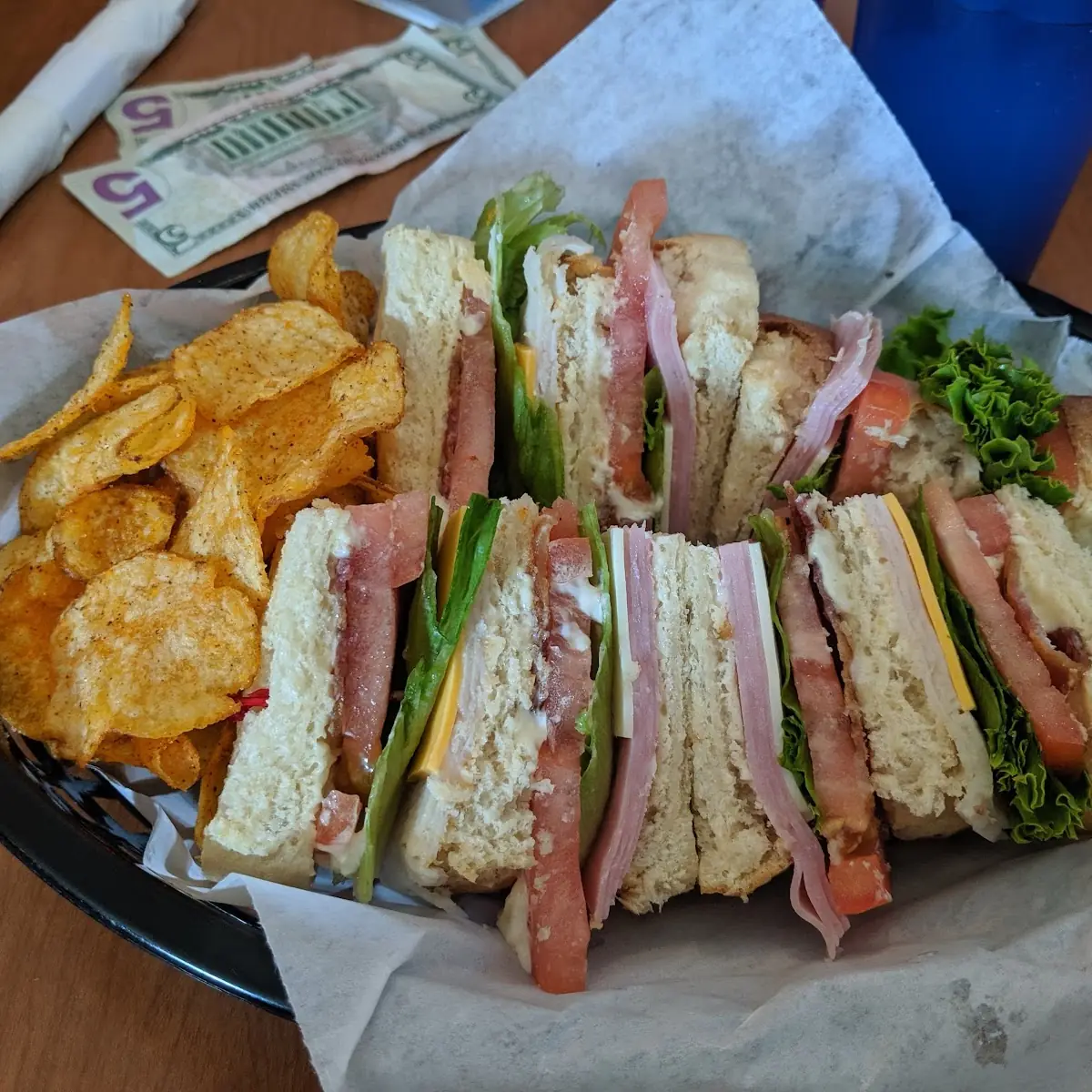 Club Sandwich with Chips