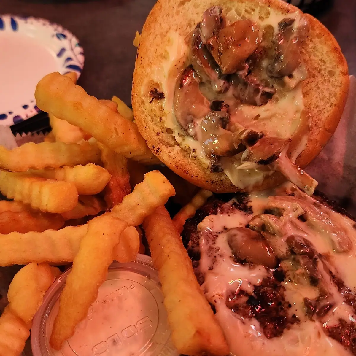Mushroom Swiss Burger