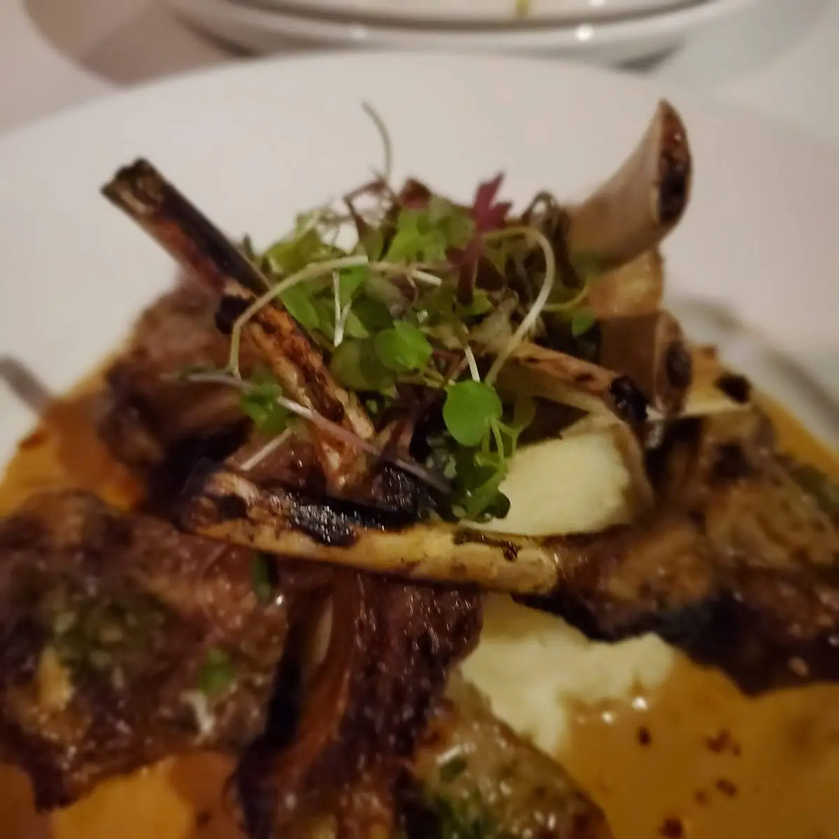 Lamb Lollipops with Mashed Potatoes