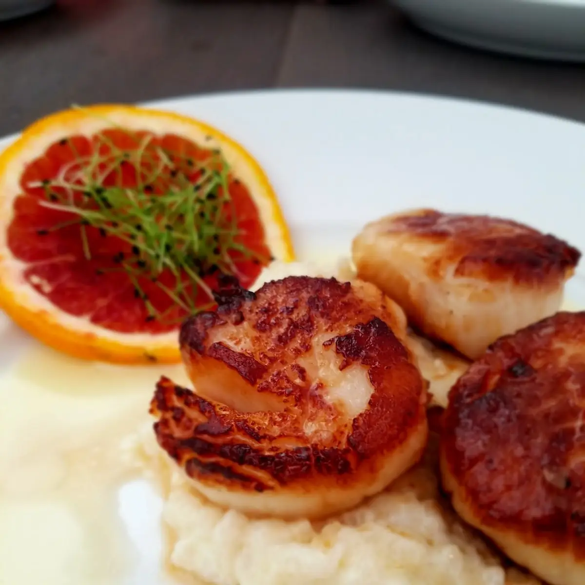 Pan Seared Diver Scallops