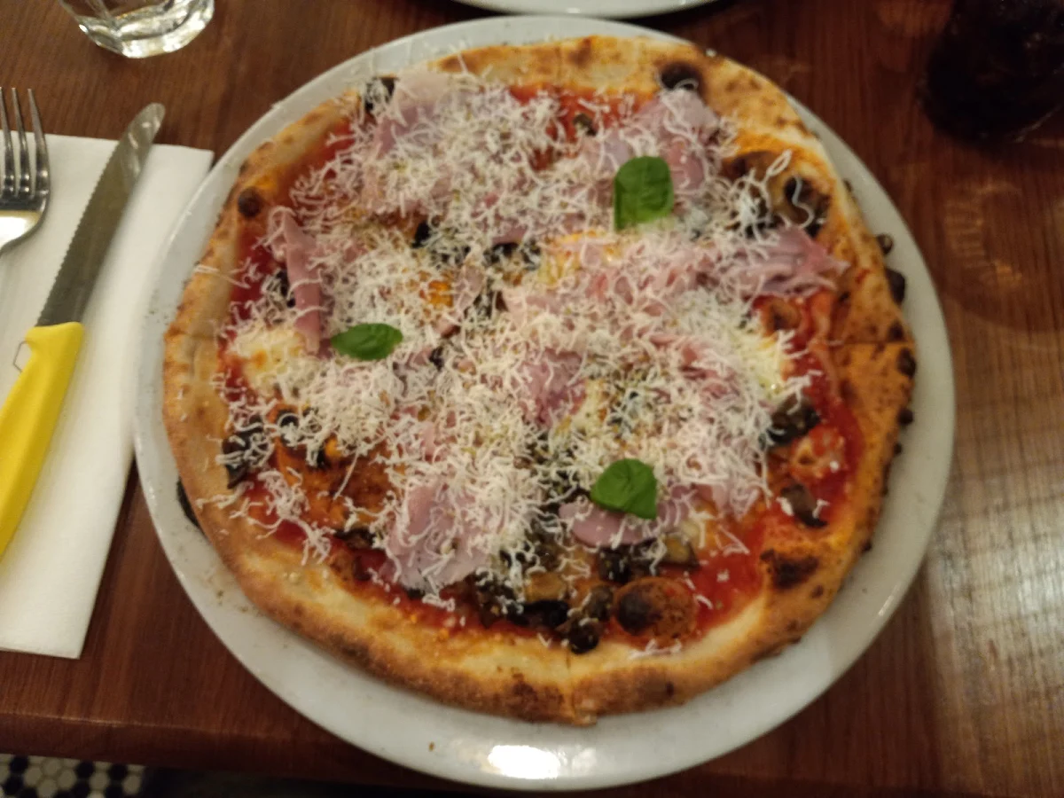Pizza Jambon Champignons Rôtis