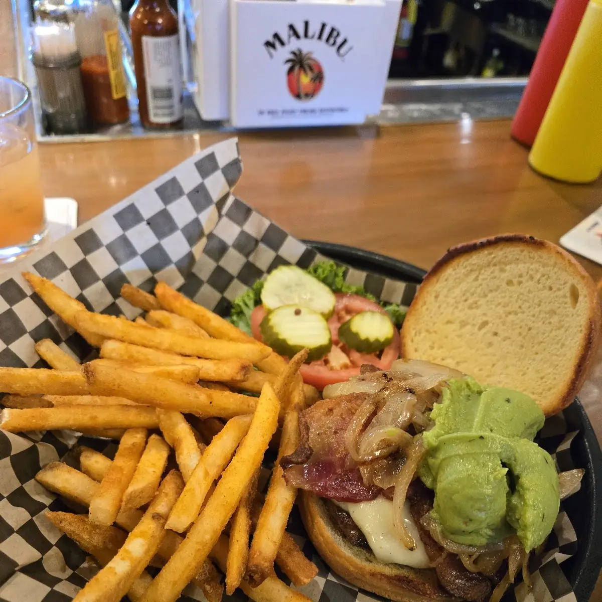 Bacon Swiss Avacodo Burger