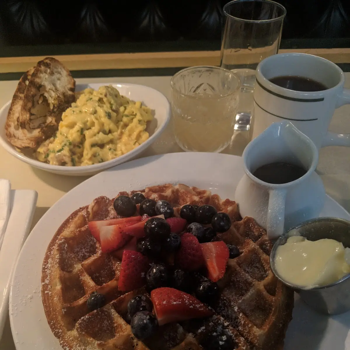 Ridiculously Awesome Waffle with Fresh Fruit