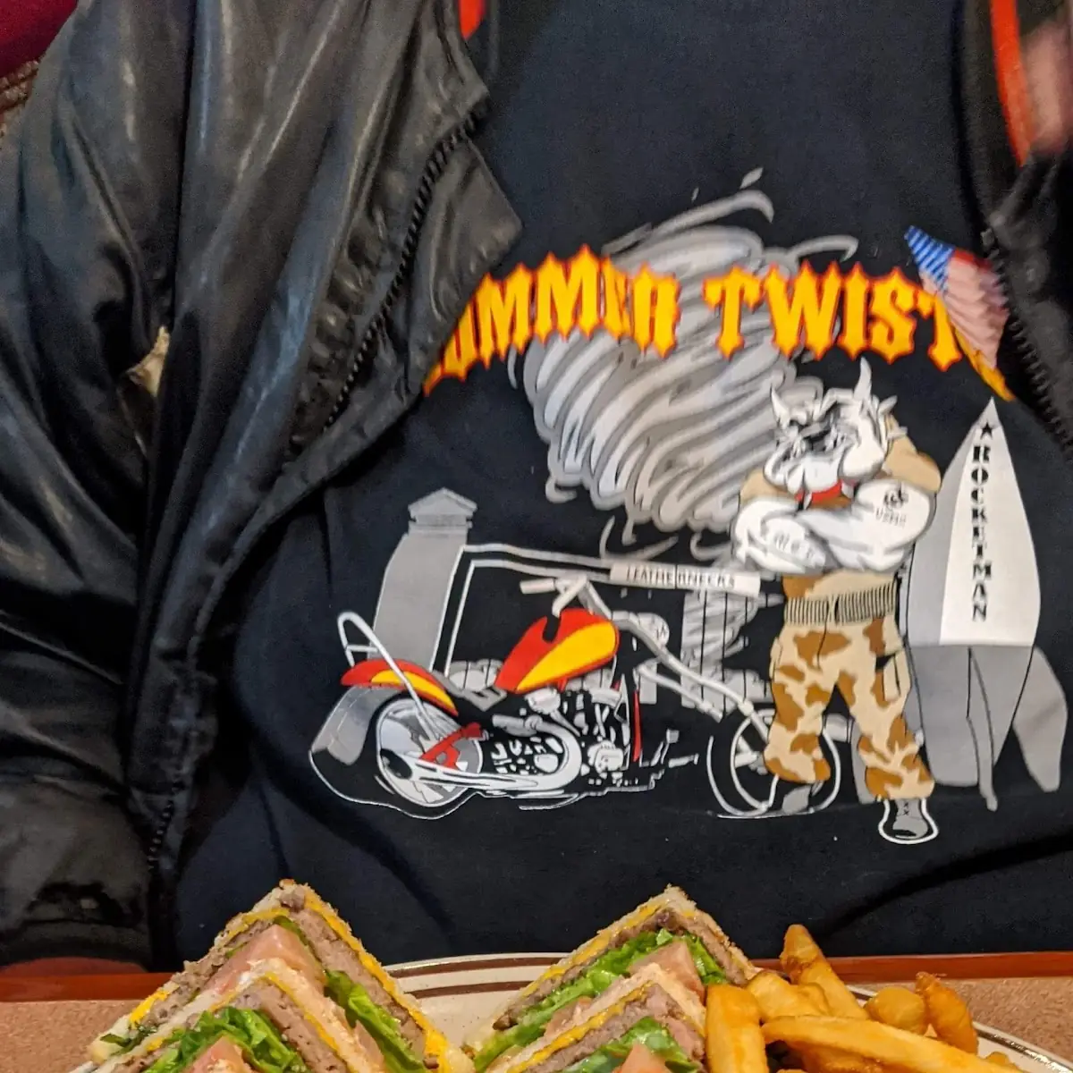 Super Cheeseburger Club Sandwich
