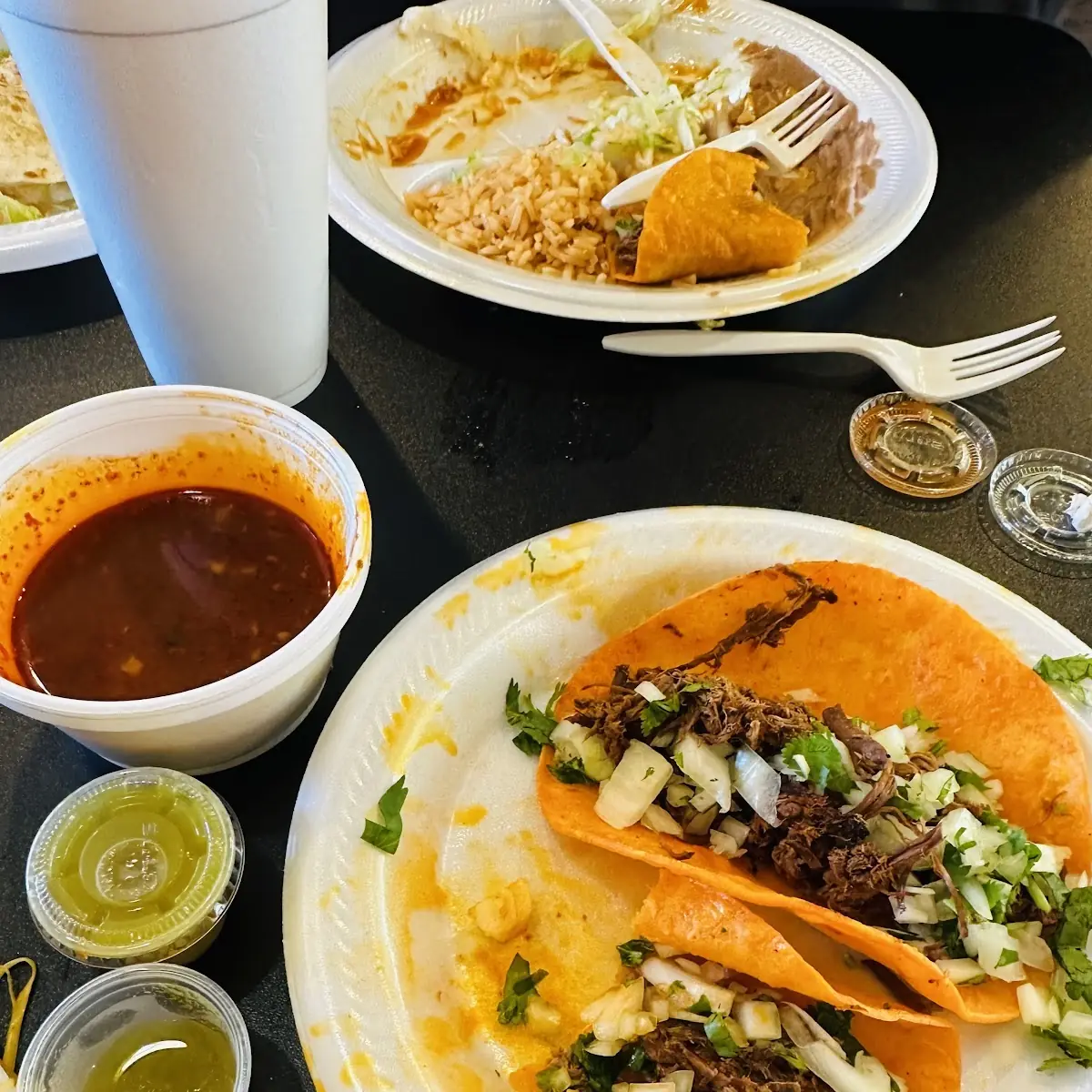 Taco and Enchilada Combination Plate