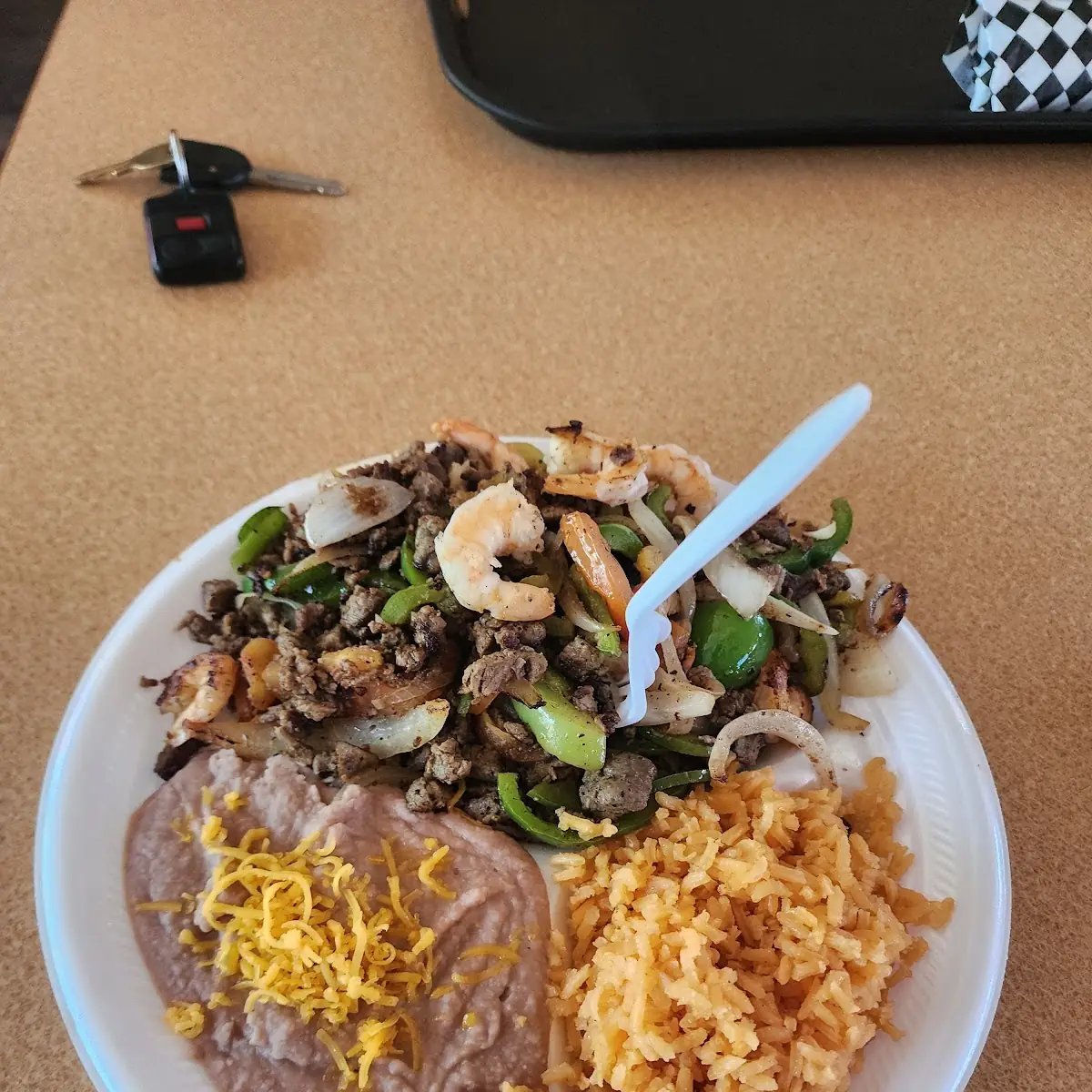 Taco with Rice & Beans