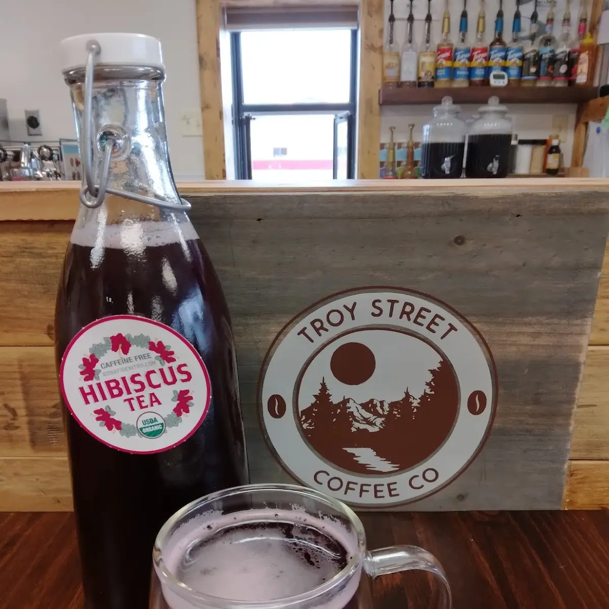Now Serving Nitro Hibiscus Tea Try It Hot or Cold Smooth and Refreshing