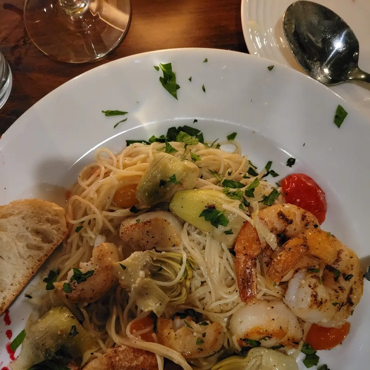 Pasta with Seared Scallops