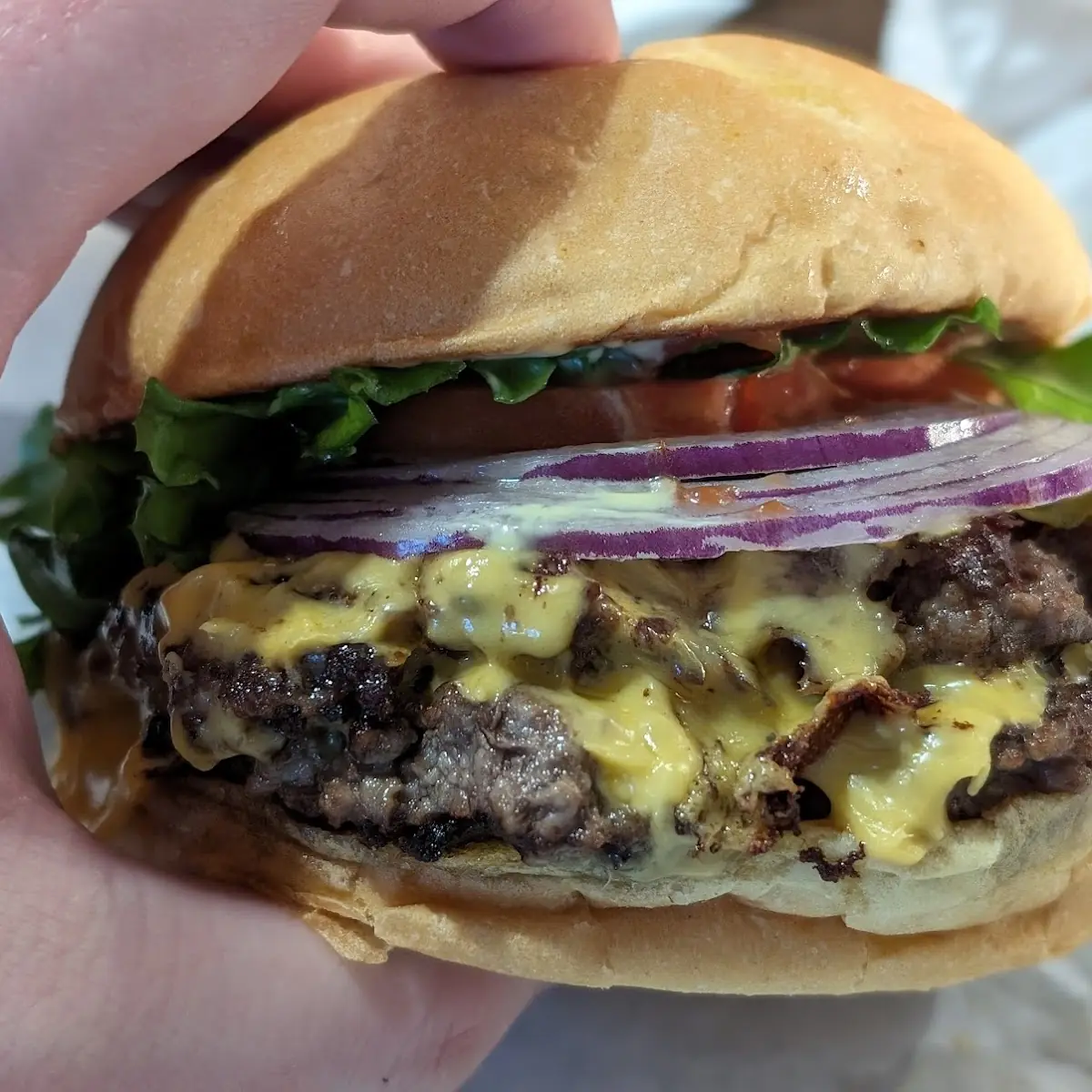 Beef Patty Cheeseburger