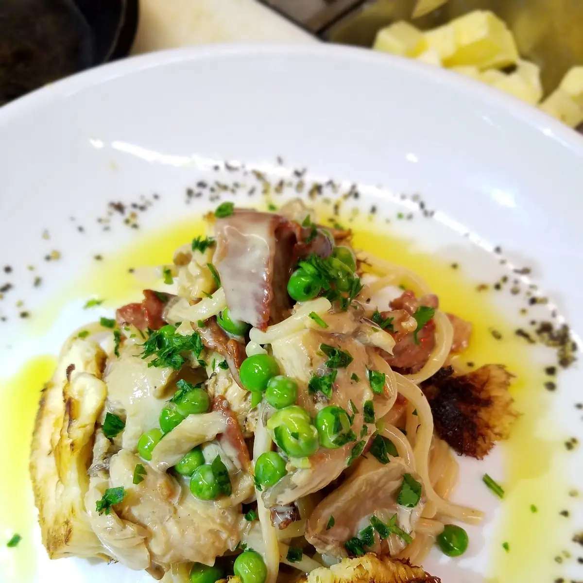 Pan Seared Lioness Mushrooms