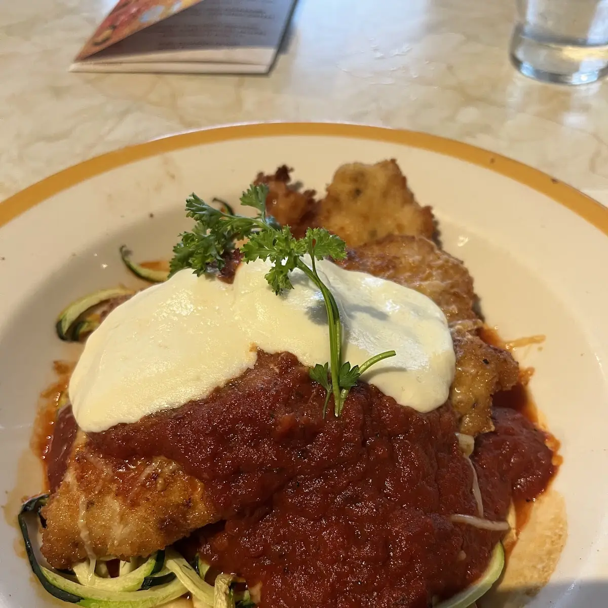 Chicken Parmesan Zoodles