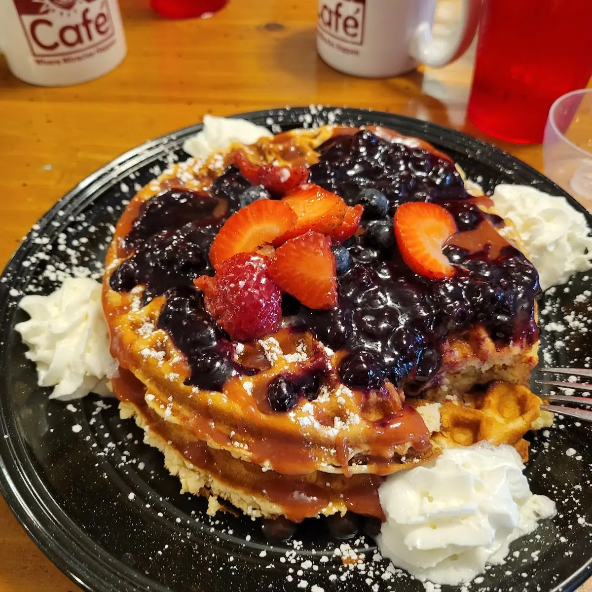 Triple Berry Waffles