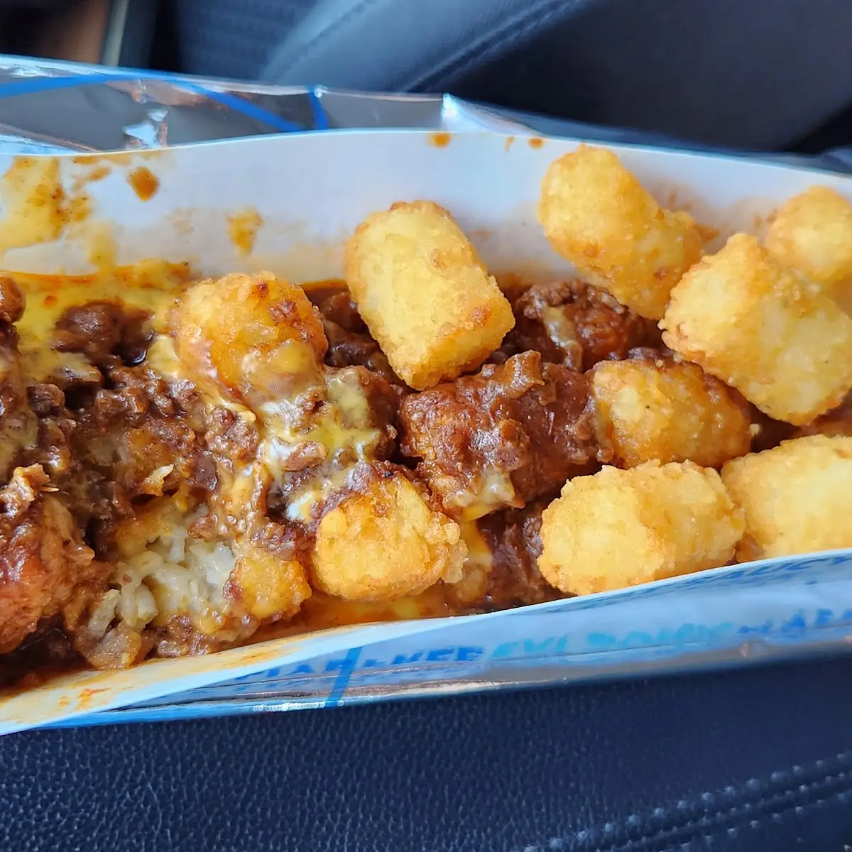 Medium Tots with Chili & Cheese