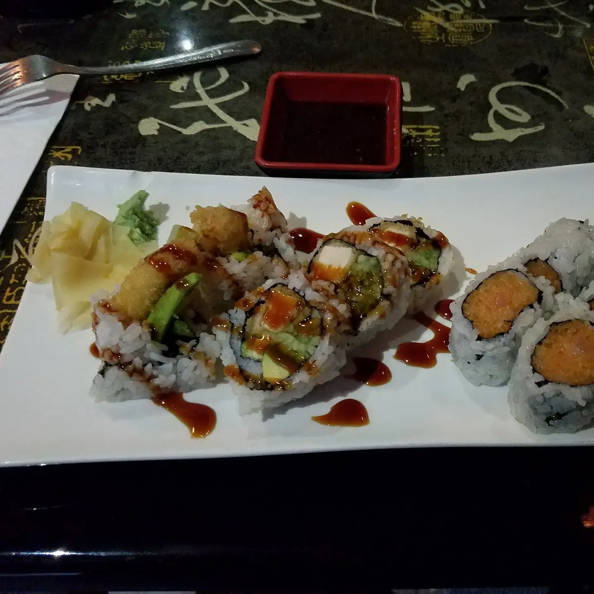 Chicken Tempura and Spicy Yellowtail