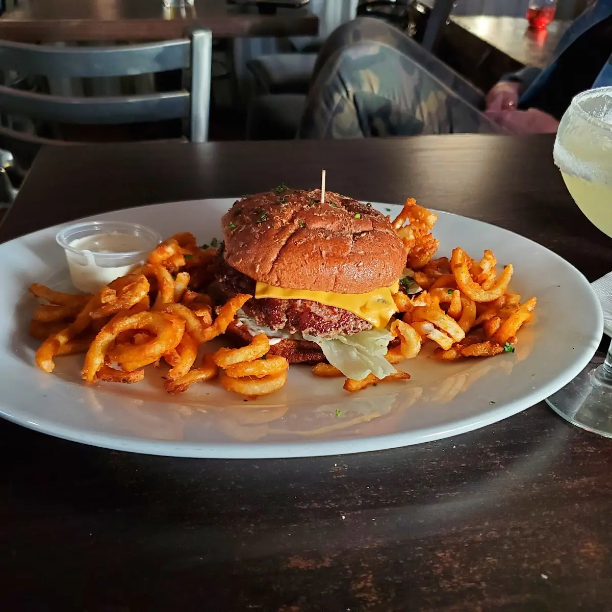 Original Burger and Curly Fries