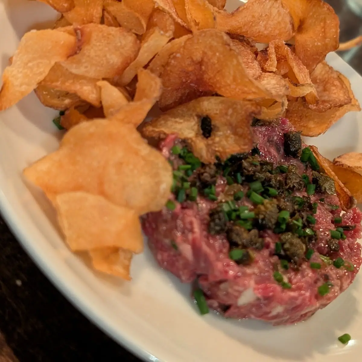 Steak Tartare with Potato Chips