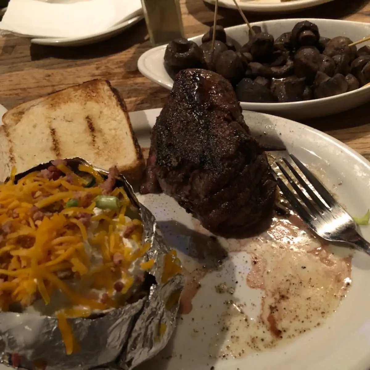 Filet Mignon and Loaded Baked Potato