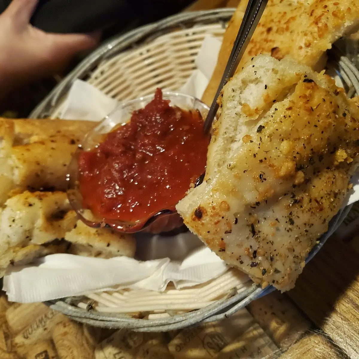 Bread with Tomato Sauce
