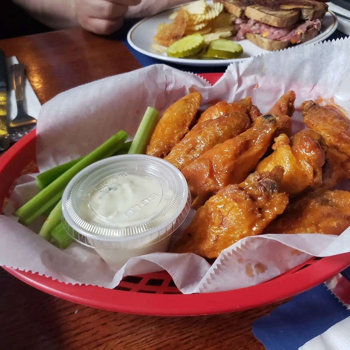 Hot Wings with Blue Cheese