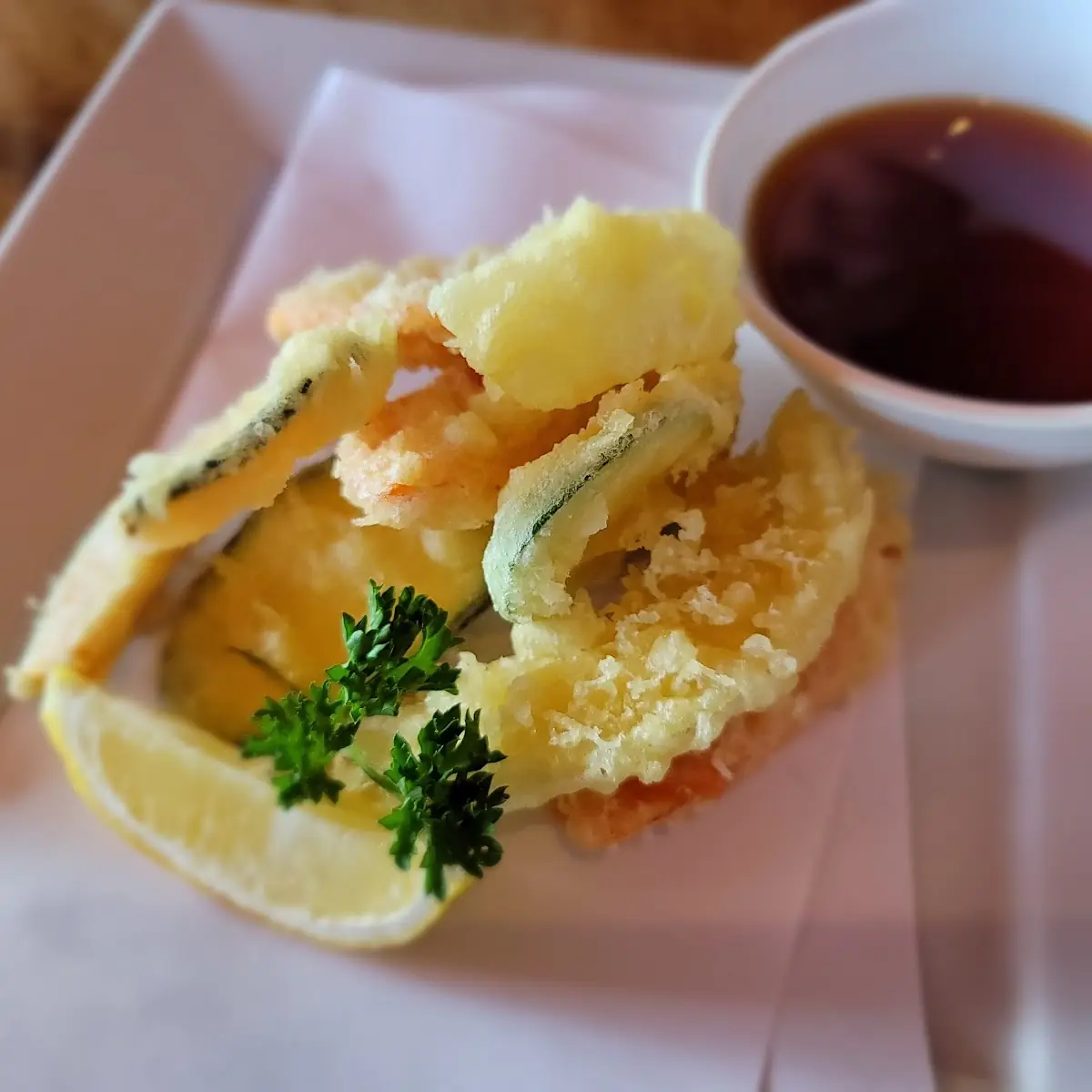 Tempura Vegetables with Dipping Sauce